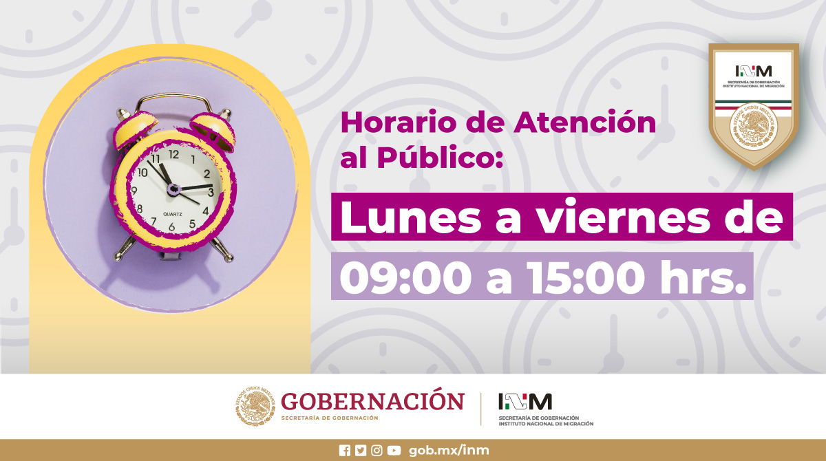 INAMI_mx's tweet photo. La atención al público usuario en las Oficinas de Representación del @INAMI_mx es de lunes a viernes. 🔗 https://t.co/k2WuPTqugV https://t.co/zr7kZxfJmT