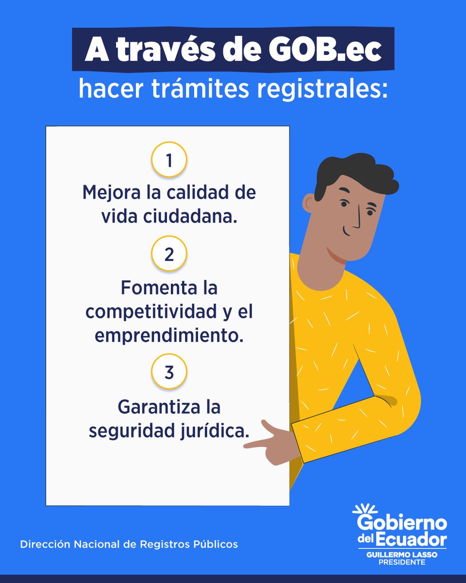 DinarpEc's tweet photo. #ServiciosDinarp | Desde cualquier   dispositivo realiza tus trámites de los registros mercantiles.

Descarga GobEc APP y súmate a la   transformación digital del Ecuador.

#NuestroTrabajoContinúa https://t.co/bLoZwgPizz