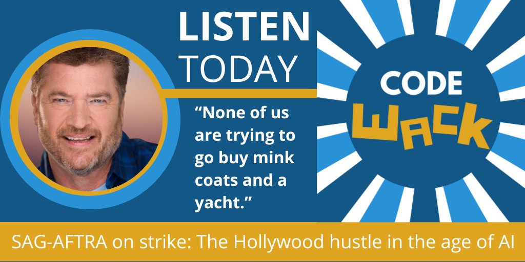 HEALCalifornia's tweet photo. 🎬 Explore the 2023 SAG-AFTRA strike's impact on actors' lives and healthcare in our latest episode of @CodeWACK! Join us with @thatPatFinn, a seasoned Hollywood actor, as we delve into the issues. Don't miss it! #CodeWACK #SAGAFTRA #Hollywood 🎥 https://t.co/2KWgYy44jS https://t.co/G1e3ce2Fj0