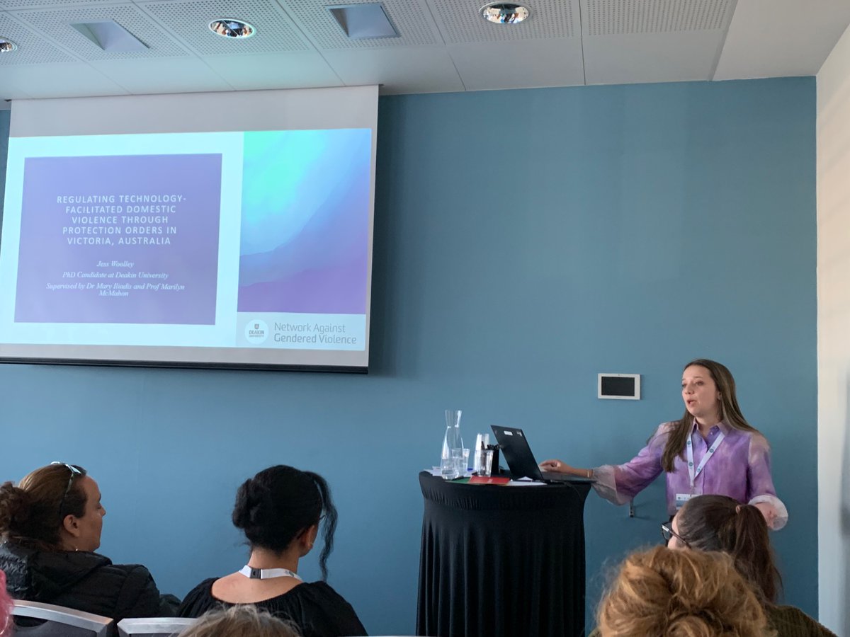 Bridget Harris (@drbridgetharris) on Twitter photo On regulating #TFDV - technology-facilitated #DomesticViolence through protection orders in Australia and #policing - the excellent <a href="/_jwool/">Jess Woolley</a> <a href="/DNAGV_AU/">Deakin Network Against Gendered Violence</a> <a href="/DeakinCrim/">Deakin Criminology</a>
Much needed insights and critiques of system responses; follow her for more on this work On regulating #TFDV - technology-facilitated #DomesticViolence through protection orders in Australia and #policing - the excellent <a href="/_jwool/">Jess Woolley</a> <a href="/DNAGV_AU/">Deakin Network Against Gendered Violence</a> <a href="/DeakinCrim/">Deakin Criminology</a>
Much needed insights and critiques of system responses; follow her for more on this work