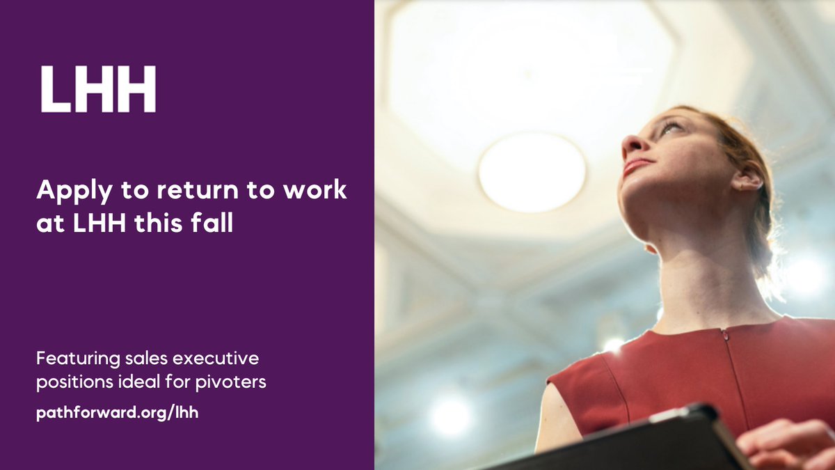 Path Forward (@pathfwd) on Twitter photo We’re delighted to announce a new partnership with <a href="/LHH_Global/">LHH Global</a>, part of the Adecco Group! Remote, direct hire, Sales Executive positions are now open for applications from returners. Includes extensive training. Ideal for pivoters! Apply now: bit.ly/45Dd18l We’re delighted to announce a new partnership with <a href="/LHH_Global/">LHH Global</a>, part of the Adecco Group! Remote, direct hire, Sales Executive positions are now open for applications from returners. Includes extensive training. Ideal for pivoters! Apply now: bit.ly/45Dd18l