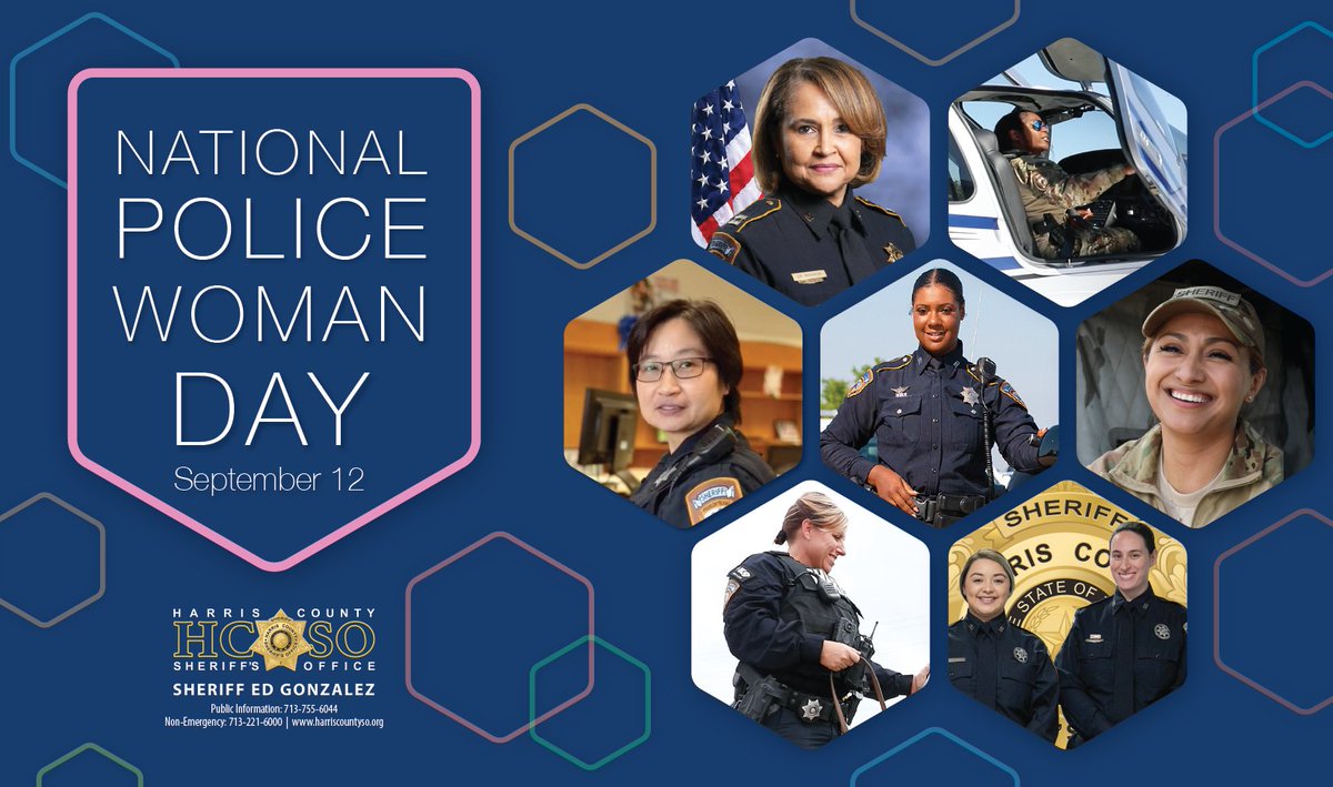 In honor of National Police Woman Day, <a href="/SheriffEd_HCSO/">Ed Gonzalez</a> &amp; HCSO are celebrating the women across our agency.

We are also working towards our <a href="/30x30initiative/">30x30: Advancing Women in Policing</a> pledge to advance women in law enforcement. Call 713-877-5250 or visit HCSOJobs.com and apply today! #HouNews