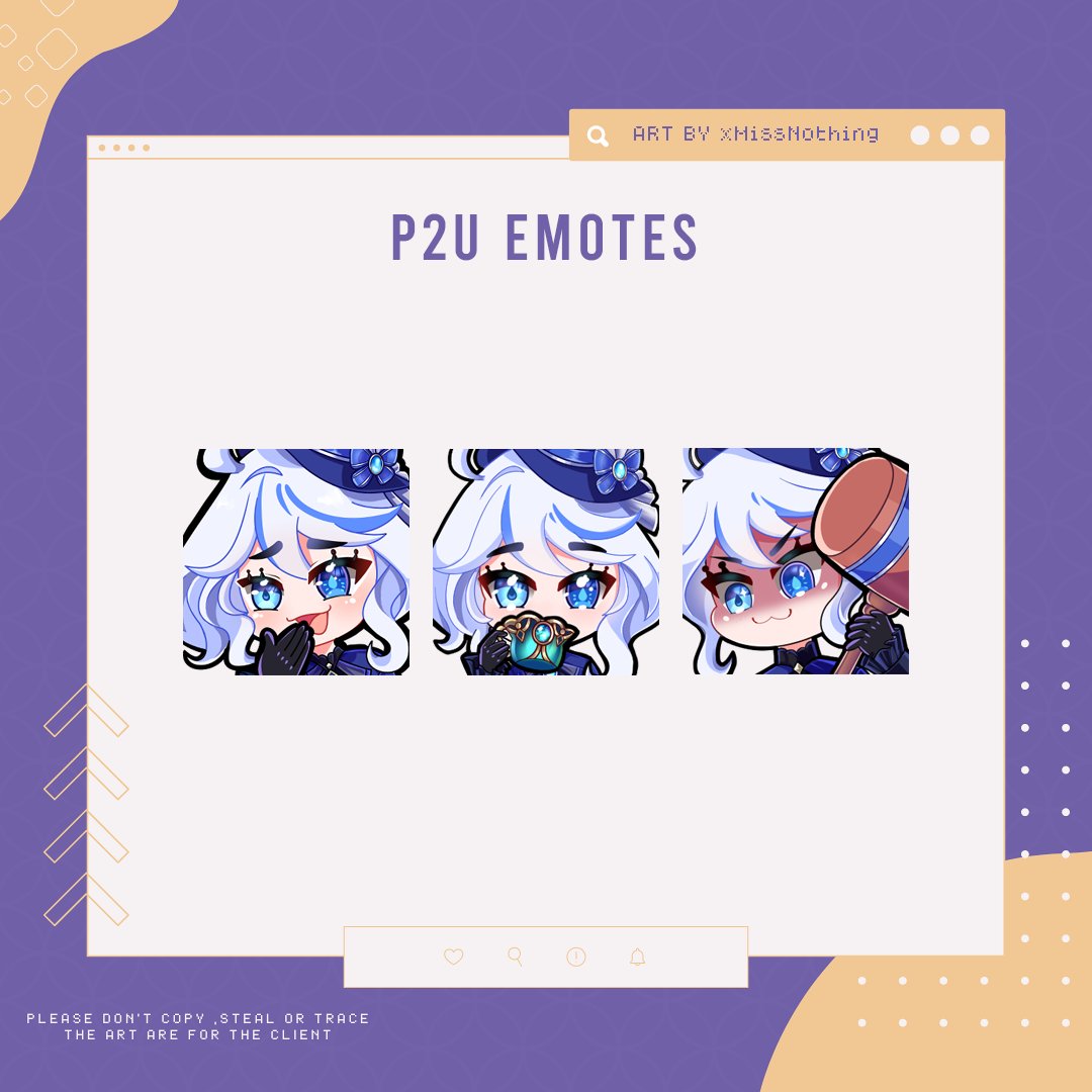 xMissNothiing's tweet photo. ₍^._.^₎⟆ Focalors pack out now!!! ⚖️💧
#emoteartist #ArtistOnTwitter #GenshinImpact #Focalors https://t.co/NMrR50HY0w