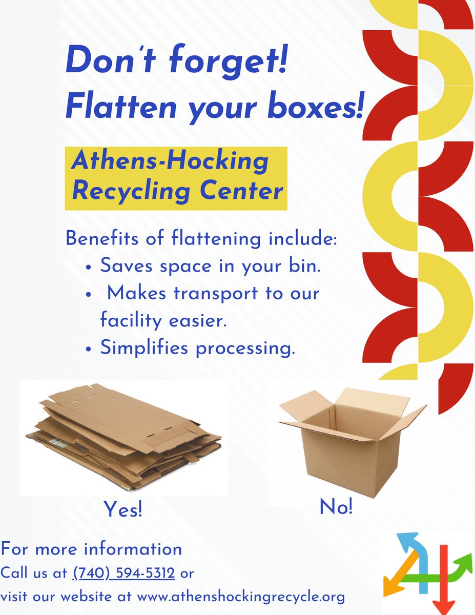 AHRecycling's tweet photo. Just a friendly PSA as we process your cardboard today! https://t.co/TqRaDBmP2s