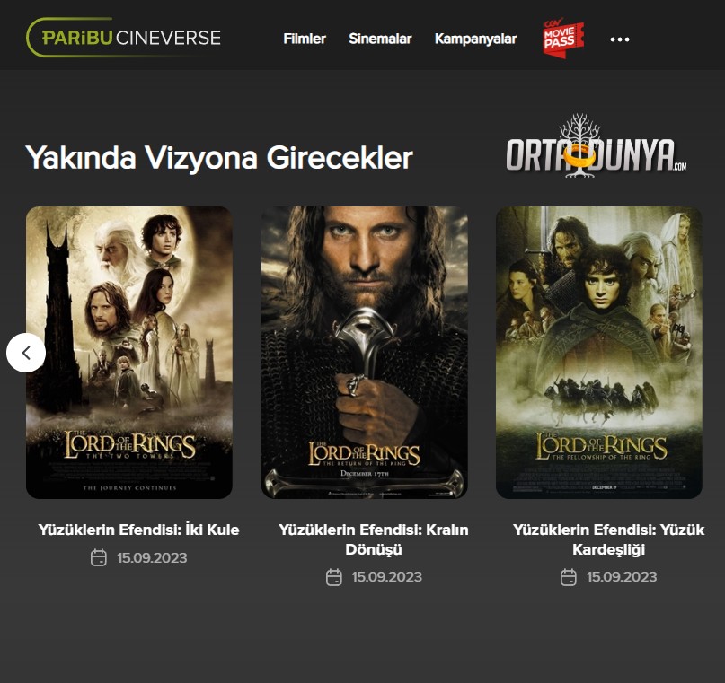 OrtaDunyaCom's tweet image. Yüzüklerin Efendisi filmleri yeniden sinemalarda!

Hem de ilk kez IMAX'e geliyor!

15 Eylül 2023'te Türkiye'de vizyona girecek.