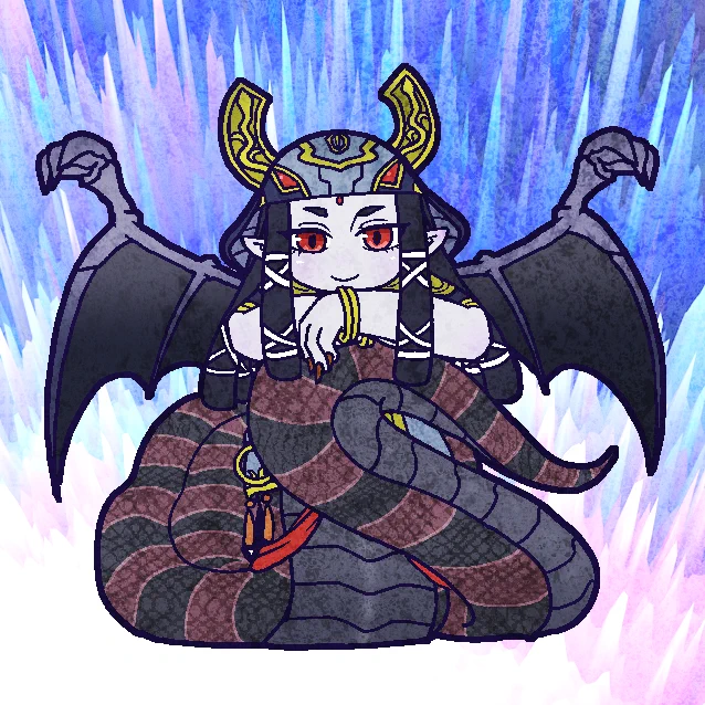 レプティレス・メルジーヌ!耐性と無限デバフで頼れるおねーさん!(アクキーにする予定だよ)#OCGファンアート 