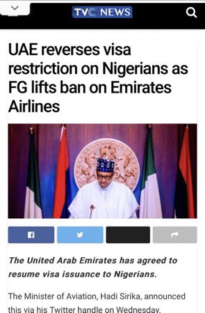 Before you get excited over the UAE/Dubai news Buhari also did same. No be today.