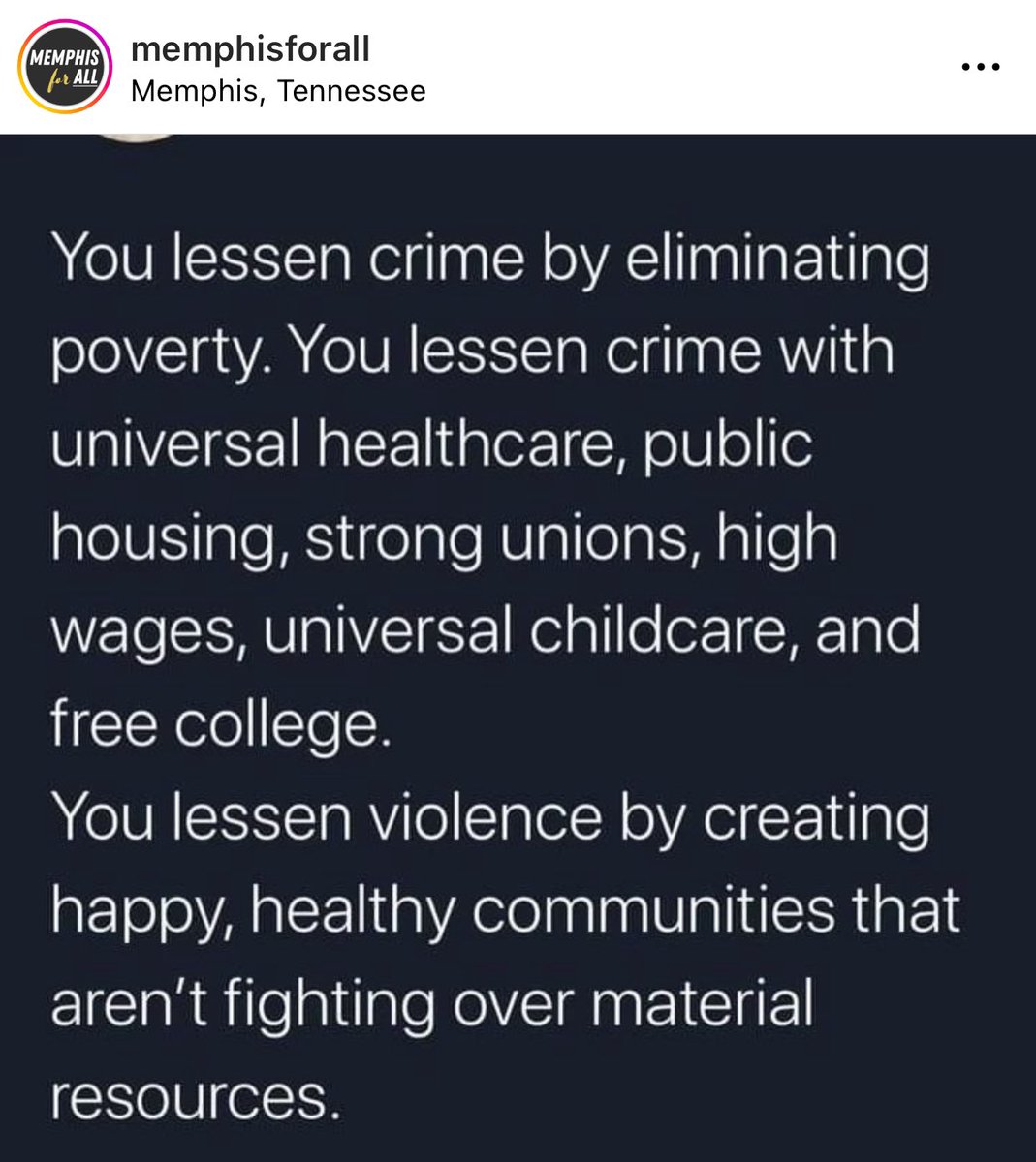 MemphisHoller's tweet photo. Any discussion about addressing crime problems in Memphis (or anywhere) that doesn’t start here 👇🏽👇🏾 is intentionally misleading - and not by accident. (H/T @MemphisForAll) https://t.co/VdlhvMqGaf