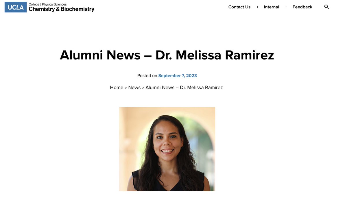 mramirez9409's tweet photo. Thank you @uclachem for your support &amp; @LauraWonilowicz for writing this article!

https://t.co/ZEQGWZl6r8 https://t.co/aZVT6xYuE0