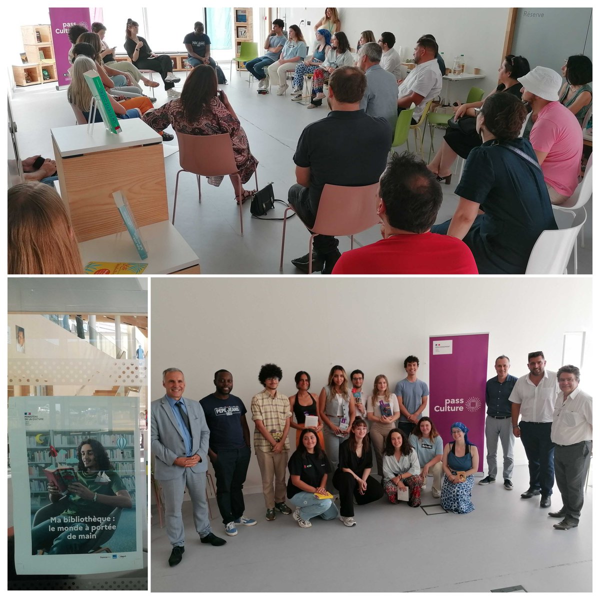 MaloneOfficiel's tweet photo. Merci à @pass_Culture, @Jeannotselivre, les ambassadeurs du Pass et la Médiathèque Olivier Léonhardt pour l'echange ! #workforlove #passculture #booktubeurs https://t.co/NKCnPH5jFP