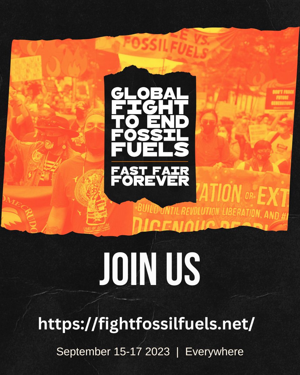 Join us on September 15 & 17. Find events in your community by going to fightfossilfuels.net! #EndFossilFuels #FastFairForever #climatechange