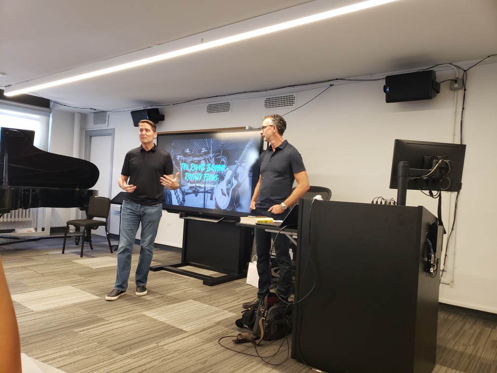 We are thrilled to welcome our two new superstar adjuncts, Mitch Glazier, the Chairman and CEO of the RIAA, and David Israelite, the President and CEO of the NMPA, alongside Larry Miller, Director of Music Business at NYU, and Professor Judy Tint.