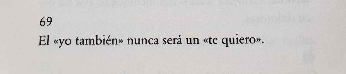 Nunca será un “Te quiero”