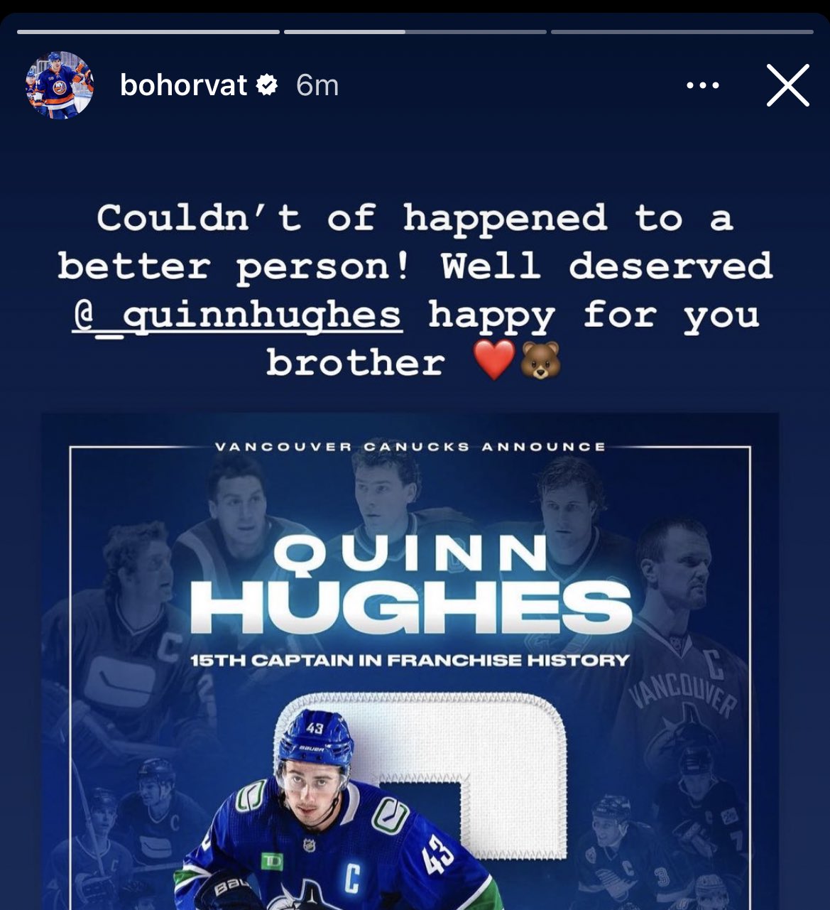 Glad we're doing it,' says Quinn Hughes as Canucks announce Pride