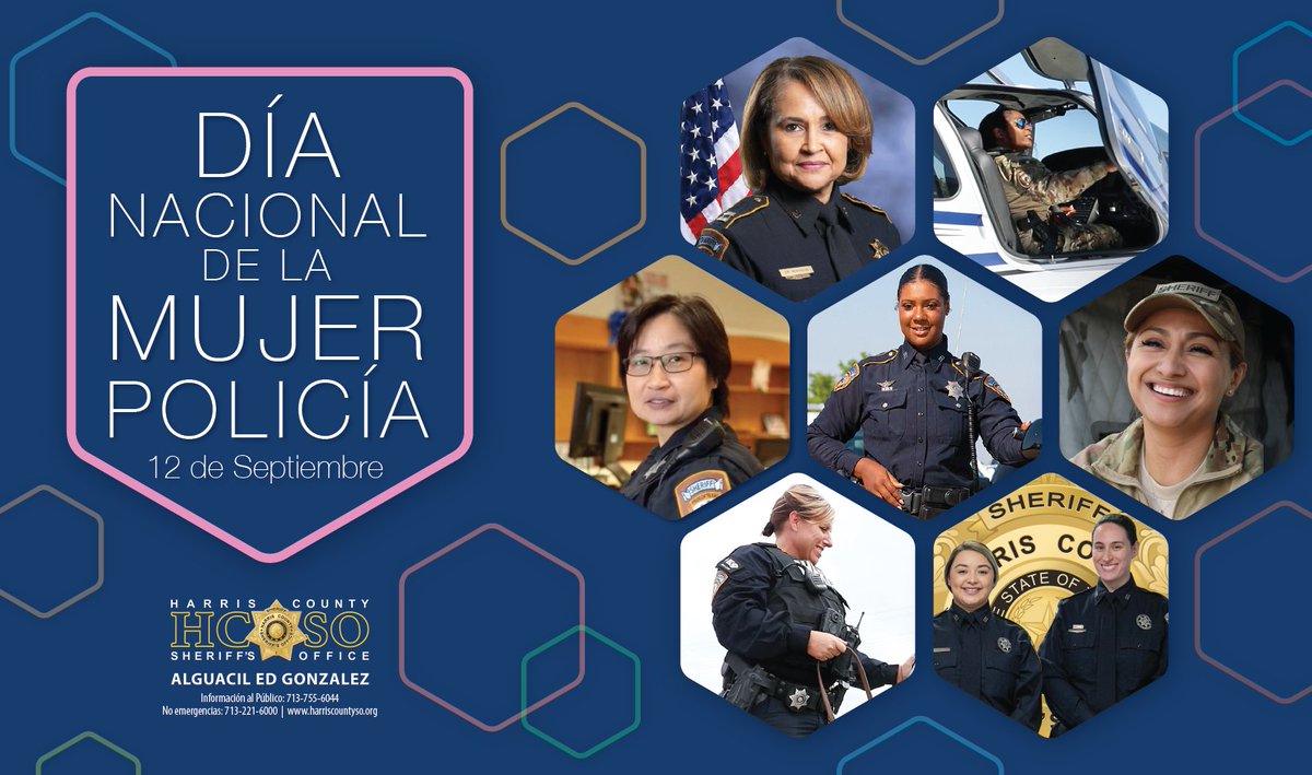 En honor del Día Nacional de la Mujer Policía, el Alguacil <a href="/SheriffEd_HCSO/">Ed Gonzalez</a> y HCSO celebran a las mujeres de nuestra agencia.

¿Quieres crear la diferencia? ¡Únete a nuestro equipo! Llama al 713-877-5250 o visita HCSOJobs.com y aplica hoy mismo. #NoticiasHouston