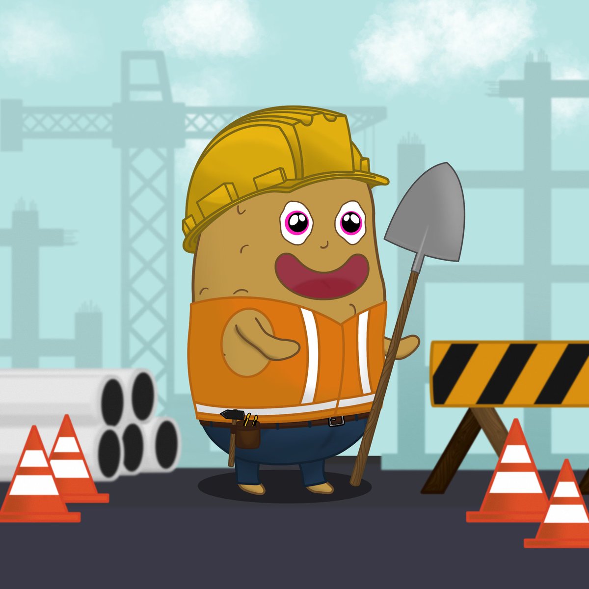 GM and happy Monday!

Our Construction Grantato will help you get your work done this week!

Drop on <a href="/neftyblocks/">NeftyBlocks</a> neftyblocks.com/collection/gra…

Join our Discord for whitelisting discord.gg/AaAHJNv39d

#WAXNFT #NFTCollection $WAXP #NFTDROPS