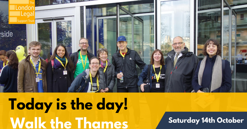 londonlegal's tweet photo. The day has finally arrived! We can’t wait to see all of you today supporting #accesstojustice. Thank you for all the amazing work you have done and for all your support. Best of luck today in #WalkTheThames! https://t.co/DsRdhSo70d