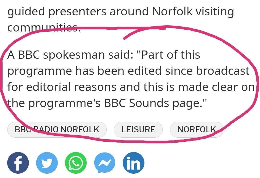 SophieLLittle's tweet photo. Update on the censorship of my words by @bbc. What are the editorial reasons? https://t.co/ESilQZ7Clk