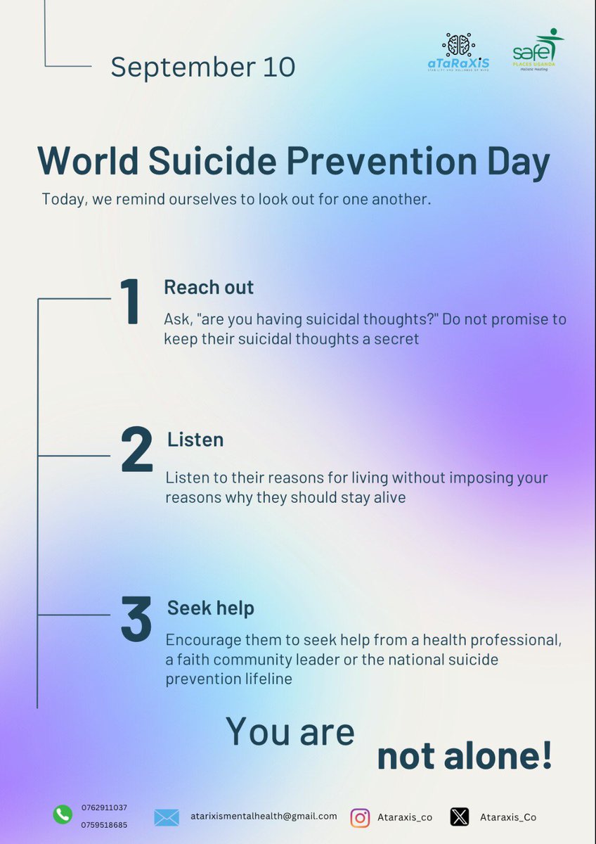 🫶🏾As we continue to celebrate #WorldSuicidePreventionDay2023 
Every life is a story worth sharing. 💙

Let's continue to shine a light on hope and 
support during #SuicideAwarenessMonth 

Together, we can make a difference. 🫂 #MentalHealthMatters  #YouAreNotAlone