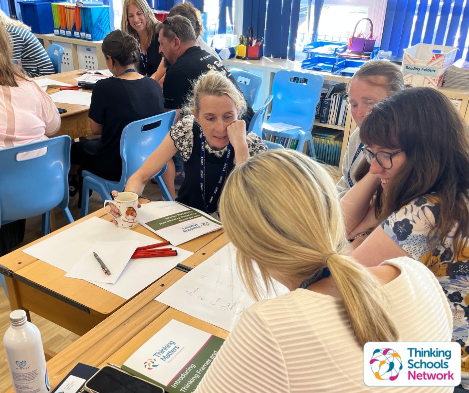 thinkschoolcom's tweet photo. Why use #ThinkingFrames and #ThinkingMoves? A fun afternoon with the staff at @StBernardsPrep considering the importance of a common visual and thinking language to develop whole school metacognition. #ThinkingSchool https://t.co/l3DecrQEWN