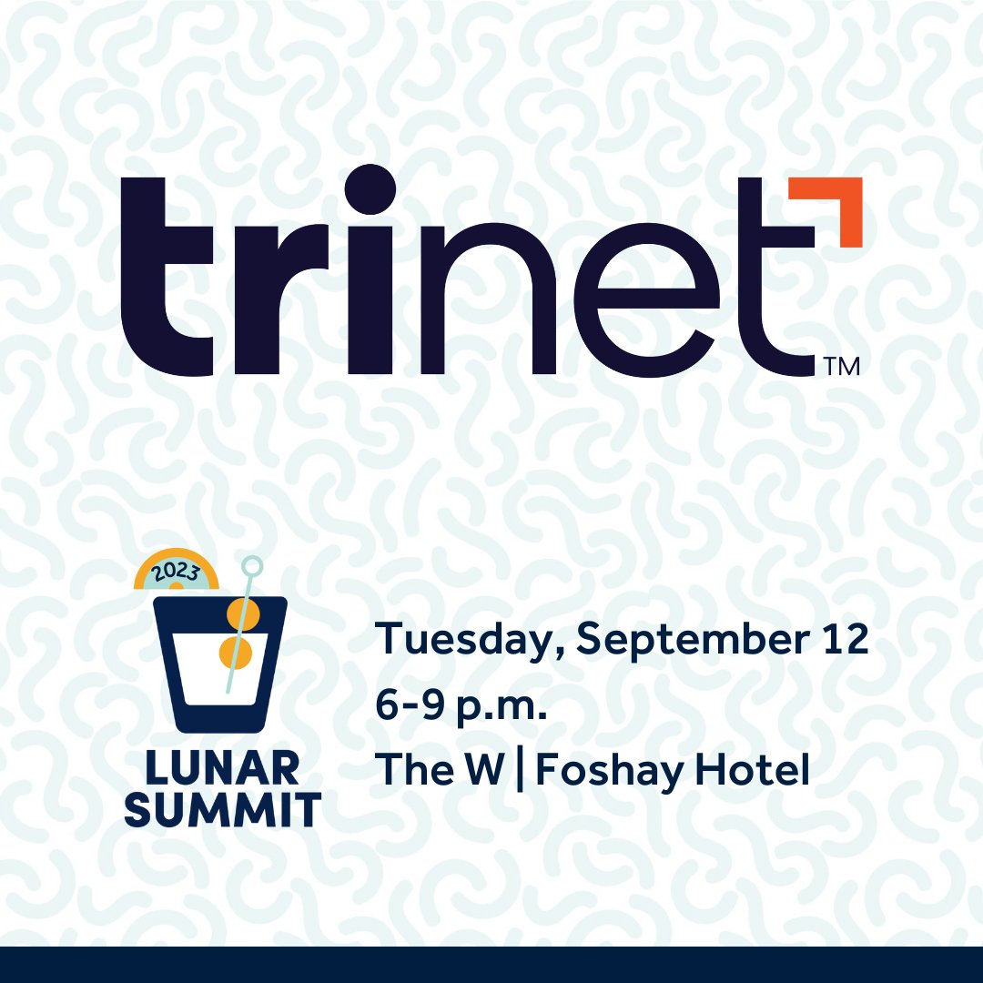 The Lunar Summit is TOMORROW, and it wouldn’t be possible without our friends at <a href="/TriNet/">TriNet</a>!

Thank you for your generous support of our founder community.