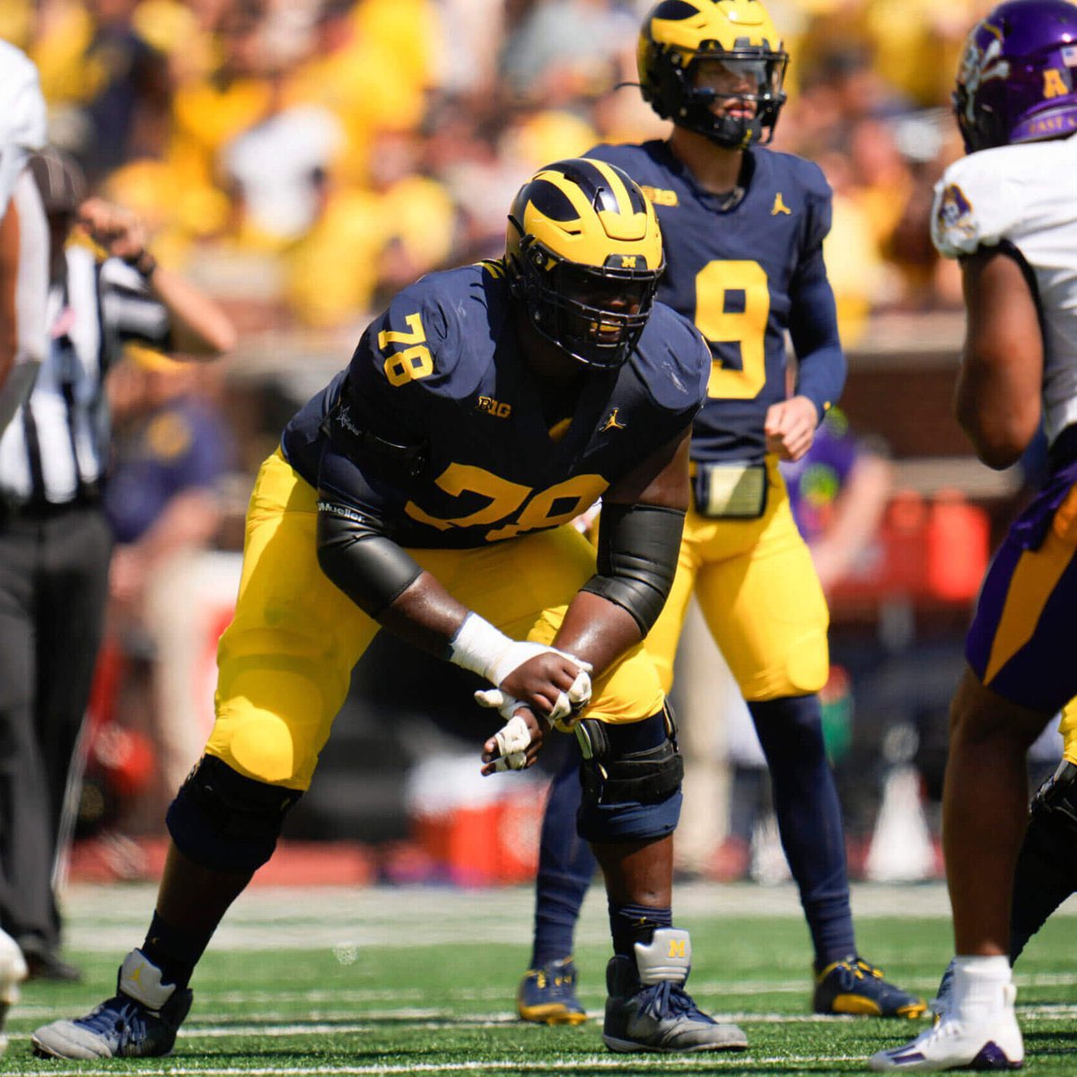 Only 7 teams in College Football haven’t allowed a Sack in the 2023 Season:

- Michigan
- Duke
- TCU
- Iowa State
- BYU
- Marshall
- Western Kentucky