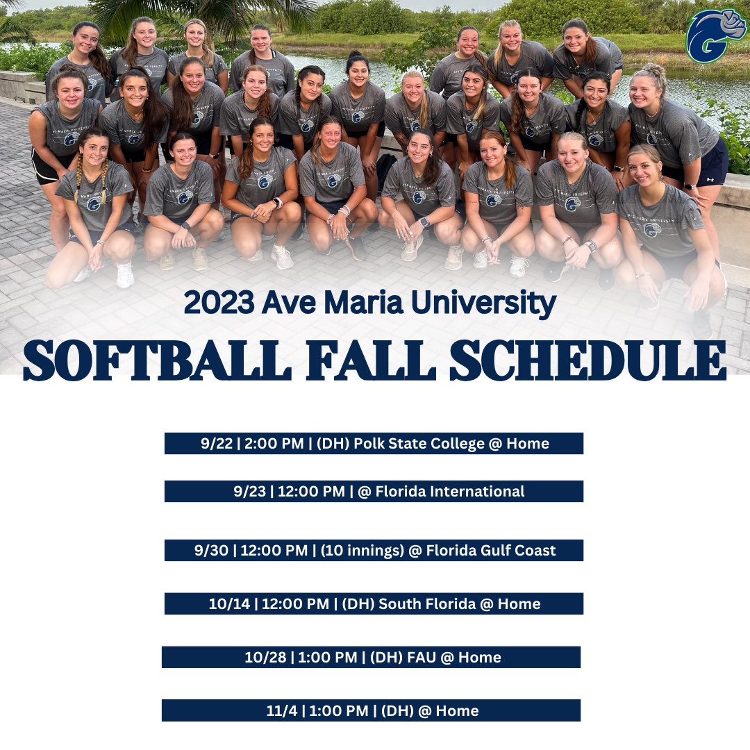Ave Maria University Softball tweet media