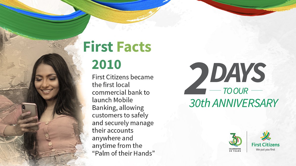 WePutYouFirst's tweet photo. As we countdown to our 30th anniversary on 13th September, we look back at the many milestones in our past. #FirstCitizens #Together30andBeyond #WePutYouFirst https://t.co/msEmSLBuq8