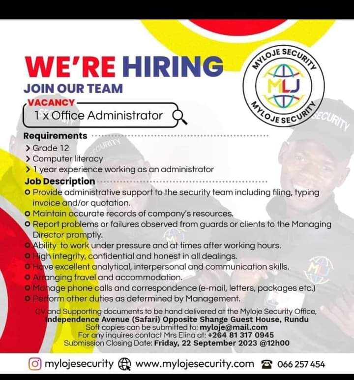 jobs_namibia's tweet photo. #vacancies available in Namibia 
share them with others. 

#jobs #hiring #job #namibia #jobseeker #jobs #jobsnamibia https://t.co/iuPSlgu4rH
