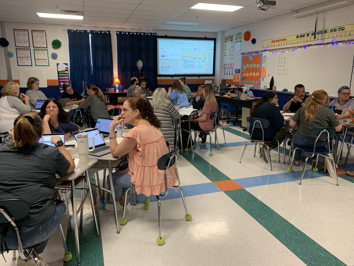 The BMS math department was busy this morning collaborating with each other to discuss their implementation of our newly adopted curriculum. I am thankful I get to serve a group of teachers that has such a passion for their students! #WeAreBlackman <a href="/MissFleisch/">Melinda Fleischer</a> <a href="/Blackman_Flames/">Blackman Middle School</a>