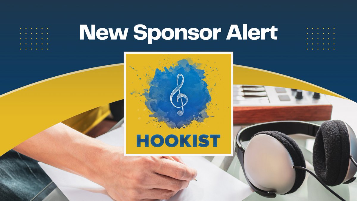 intlsongcomp's tweet photo. Exciting News! We are thrilled to welcome our new sponsor, Hookist! 

Hookist is all about the magic of music and collaboration! 

Let's give a warm welcome! 
#music #songwriter #songs #hookist #collaboration #ISC #competition #newsponsor https://t.co/qWzXeH2R1g