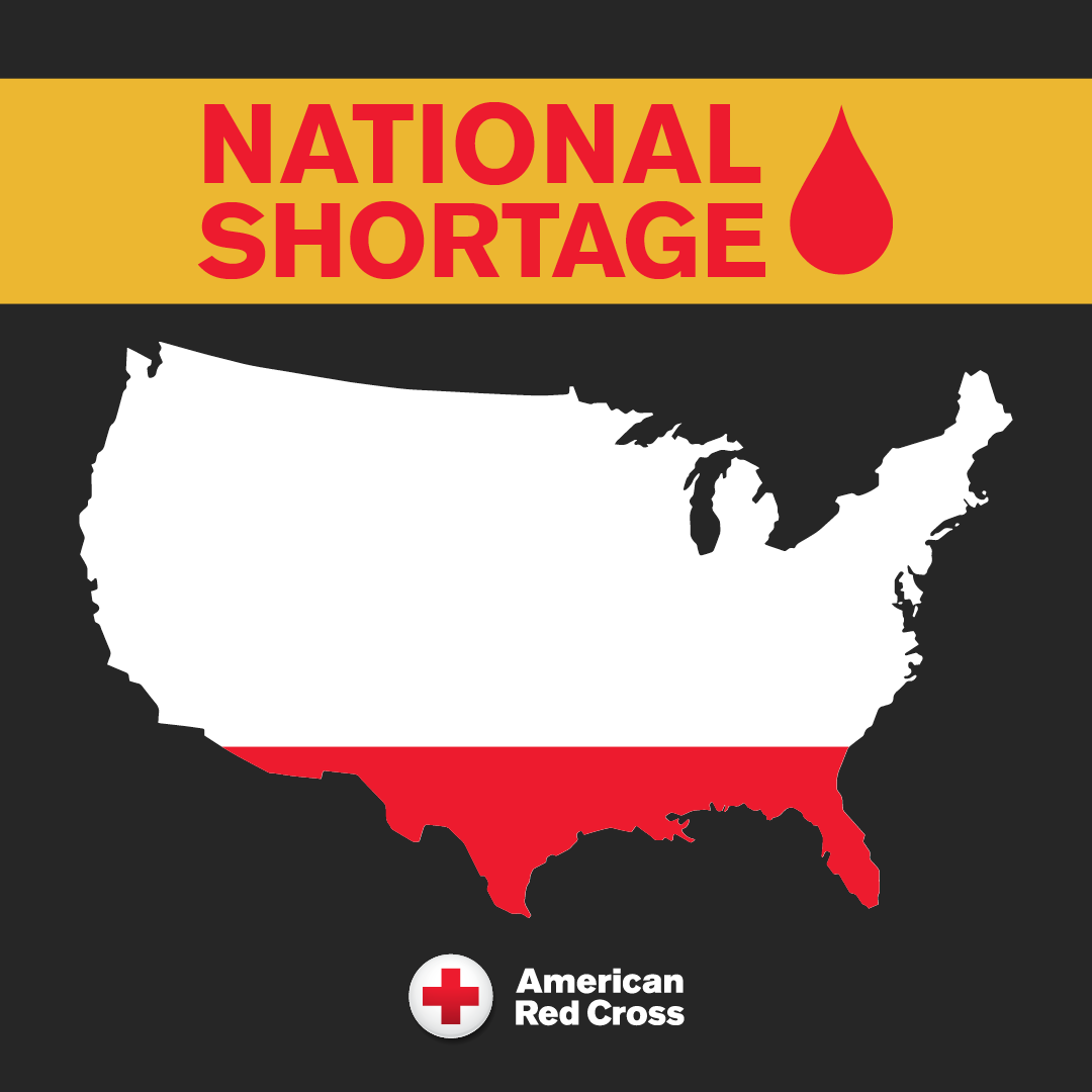 PendletonLawVA's tweet photo. The American Red Cross is facing a blood shortage crisis. Hospitals urgently need your support. Be a hero today - donate blood and encourage others to do the same.

#BloodShortage #CommunityStrong #DonateNow https://t.co/JAnk8pAPwt