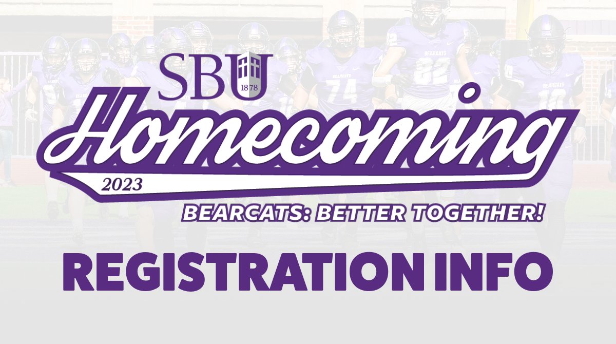 SBUniv's tweet image. 📣 HOMECOMING SAVINGS DEADLINE &amp;amp; UPDATES 🎉

Get ready for an unforgettable Homecoming experience at SBU! 🐾

Register by this Friday, 9/15 to get a fantastic 50% discount on Bearcat Bash lunch tickets!

Ready to register for Homecoming 2023? 

advance.sbuniv.edu/homecoming2023