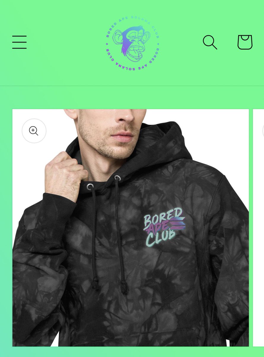 With help from <a href="/TTIACADEMY/">Ryan Goodman</a> the <a href="/BoredApeSolClub/">Bored Ape Solana Club</a> merch shop is back open! Must admit, I’m a big fan of this #basc hoodie #SolanaNFTs