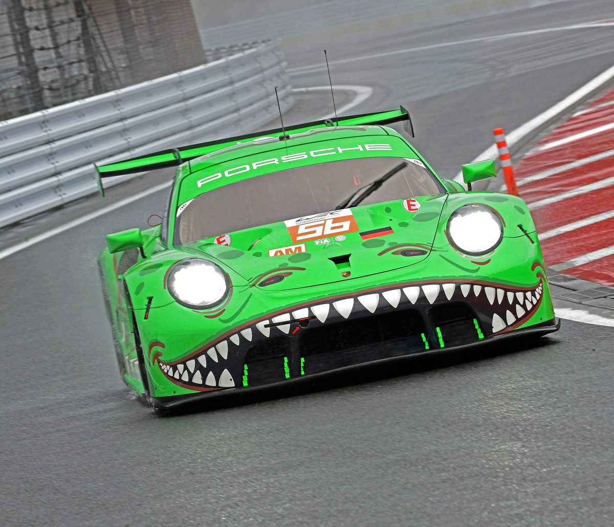 dokudempa's tweet image. AO Racingは”REXY”スペシャルカラーでFujiに乗り込んできた ワニじゃなくて恐竜。

#AORacing #AORacingUSA #TeamProject1 #REXY #WEC #WECFuji #6hFuji