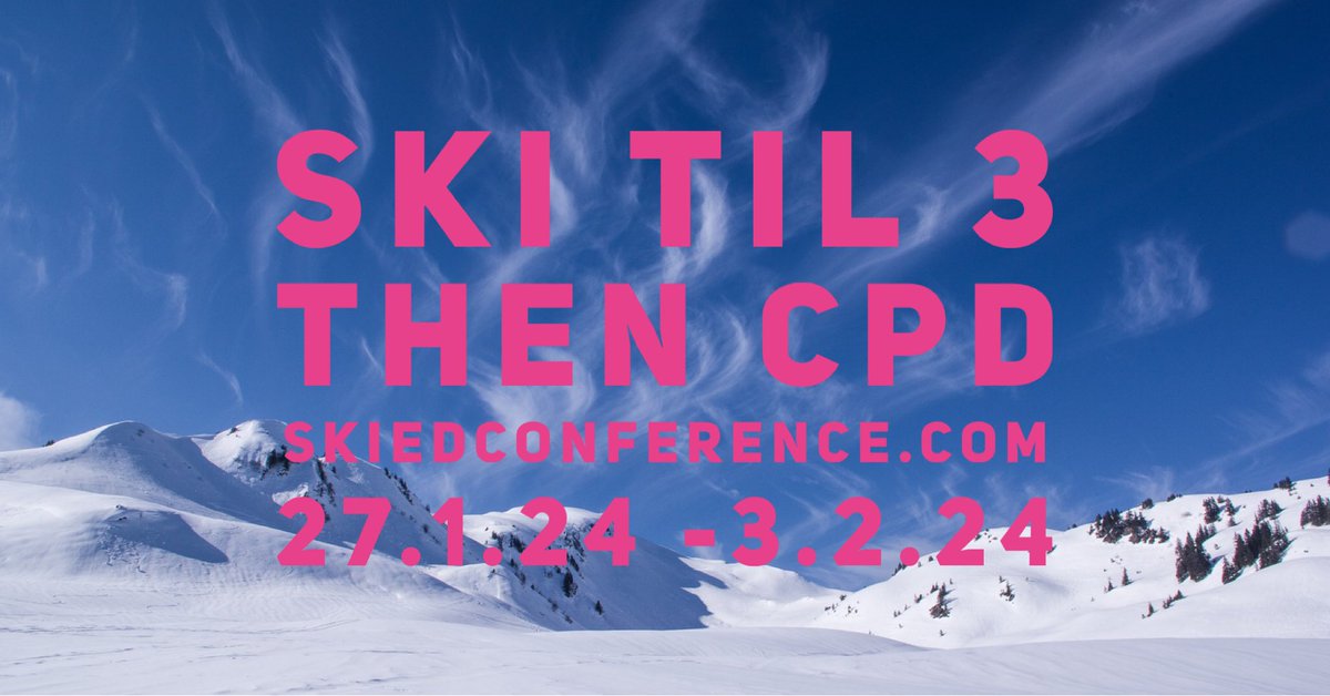 SKIED conference tweet media