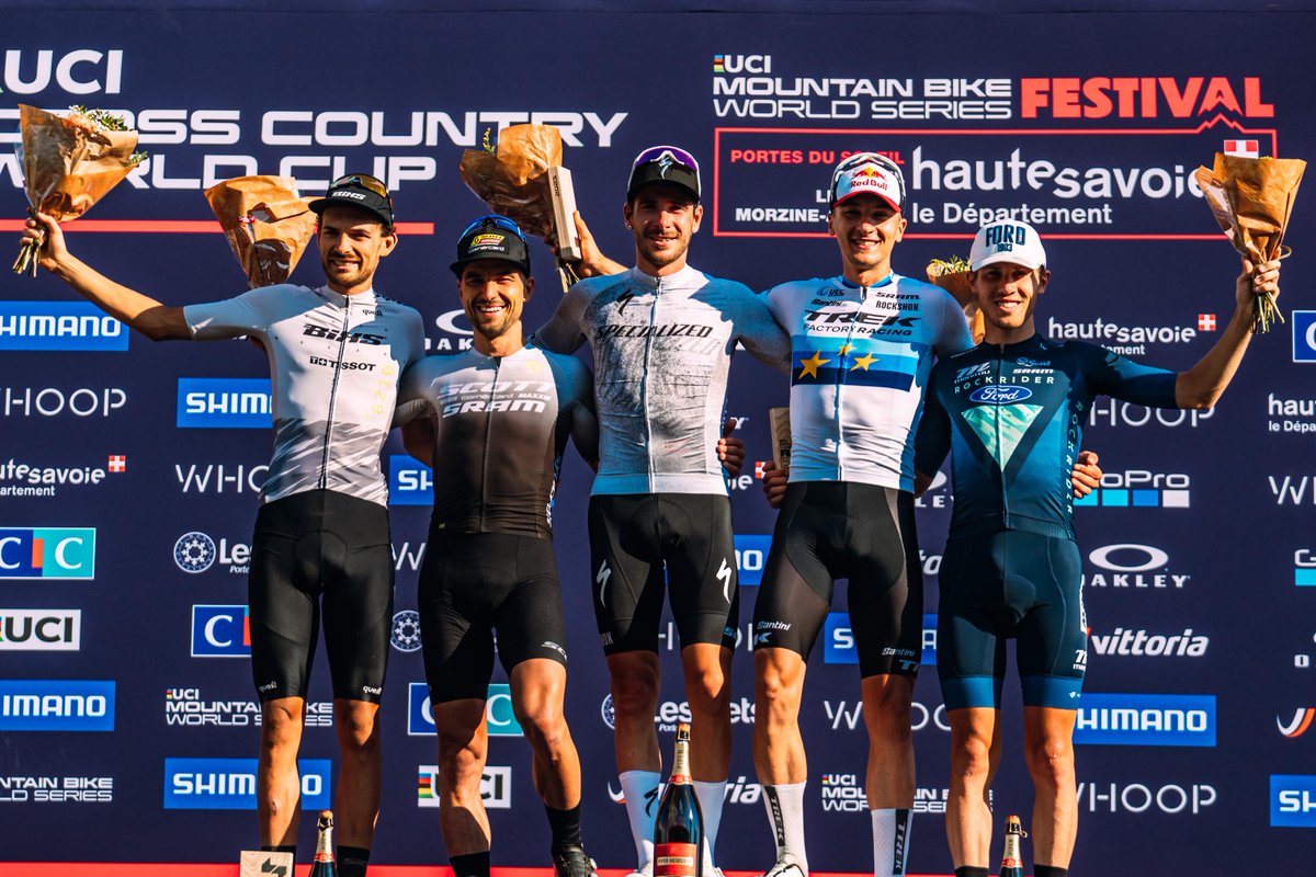 Quel week-end pour @fordfrance et la @rockrider_ford_racing_team à l'@uci_mtbworldseries! 🚵‍♂️🏆 Bravo à @saviliablunk &amp; @joshuadubau pour leur podium, une performance incroyable qui montre la force et la détermination de notre équipe. #UCI #MountainBikeWorldCup2023