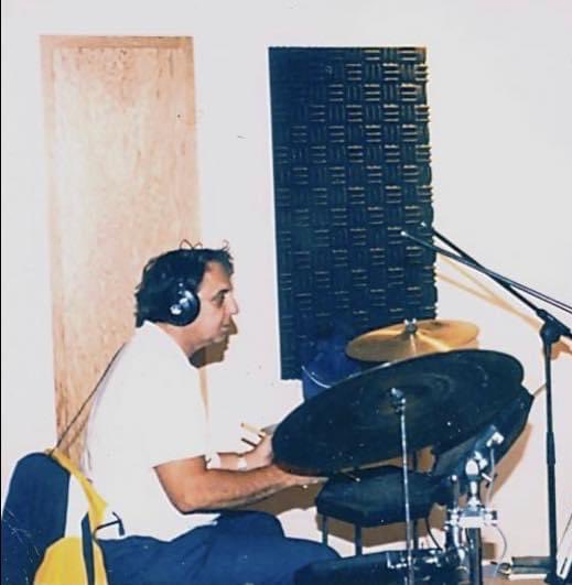 Hal Blaine in the recording studio playing an electronic drum kit. 

#halblaine #wreckingcrew