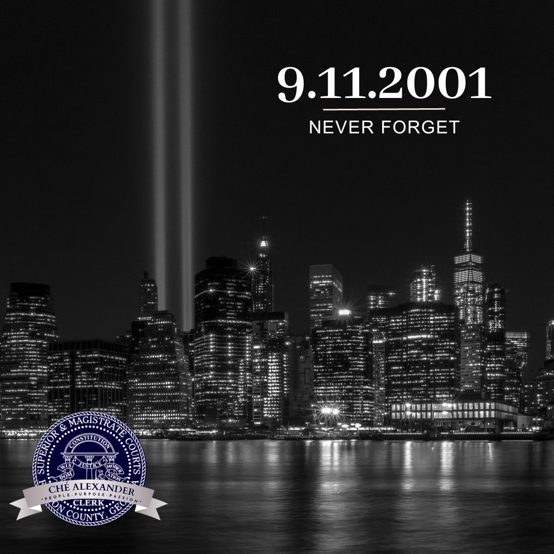 Today marks the 22nd anniversary of 9/11. We join our nation in honoring the memory of every life lost. #NeverForget
