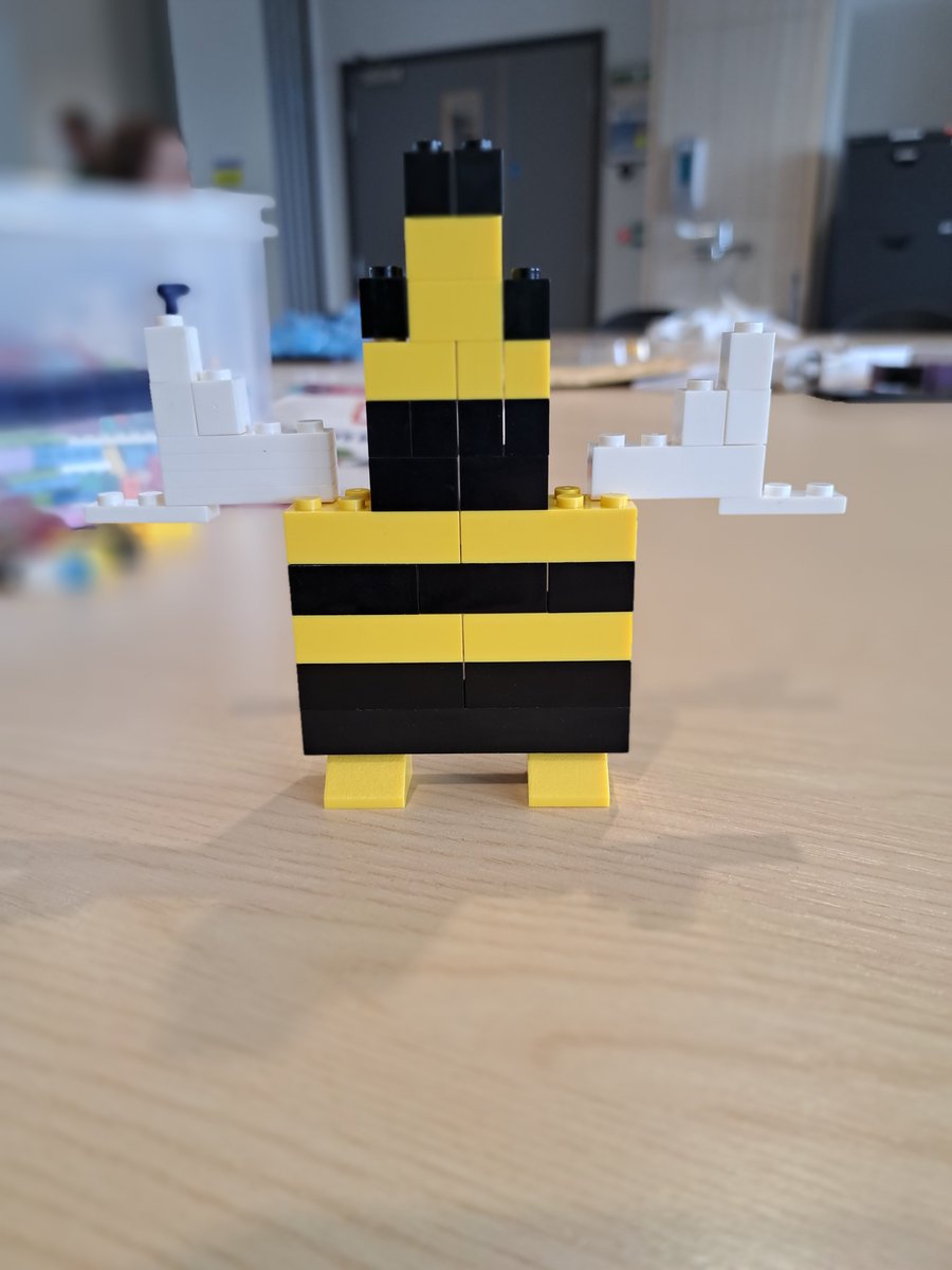 ella_roseveare's tweet photo. Today at work..
I made a lego bumblebee!!
So exciting to be in the new building for allied healthcare professionals at University of Plymouth! Intercity Place.
@PlymUni 
@OTPlymouthUni https://t.co/m2PI38rDHu