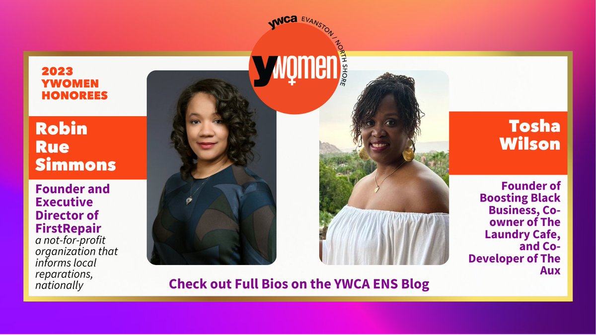 🌟 Join us in celebrating two incredible leaders! 🏆 We're thrilled to introduce our 2023 YWomen Leadership Celebration honorees, Robin Rue Simmons and Tosha Wilson. Read their full bio on the YWCA blog! Link in bio!