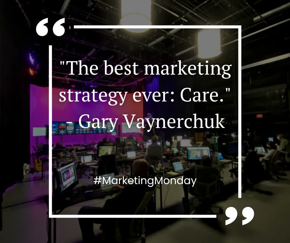 Gary Vaynerchuk's quote is a simple yet powerful reminder that the best marketing strategy is to focus on your audience. 

#MarketingStrategy #Caring #AudienceConnection #Loyalty #Trust #BusinessSuccess #MightyMedia #videoProduction #marketing #brandstorytelling