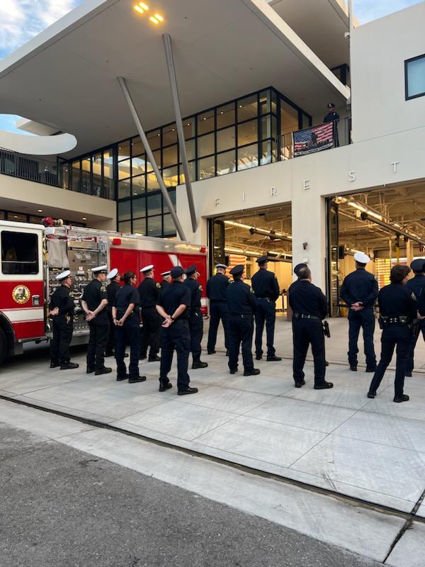 Today, the Santa Monica Fire Department held a brief and solemn Remembrance Ceremony to honor all those who perished on September 11, 2001. #neverforget  <a href="/FDNY/">FDNY</a> <a href="/NYPD/">New York Portal Depot</a> <a href="/PAPD911/">Port Authority PBA</a>