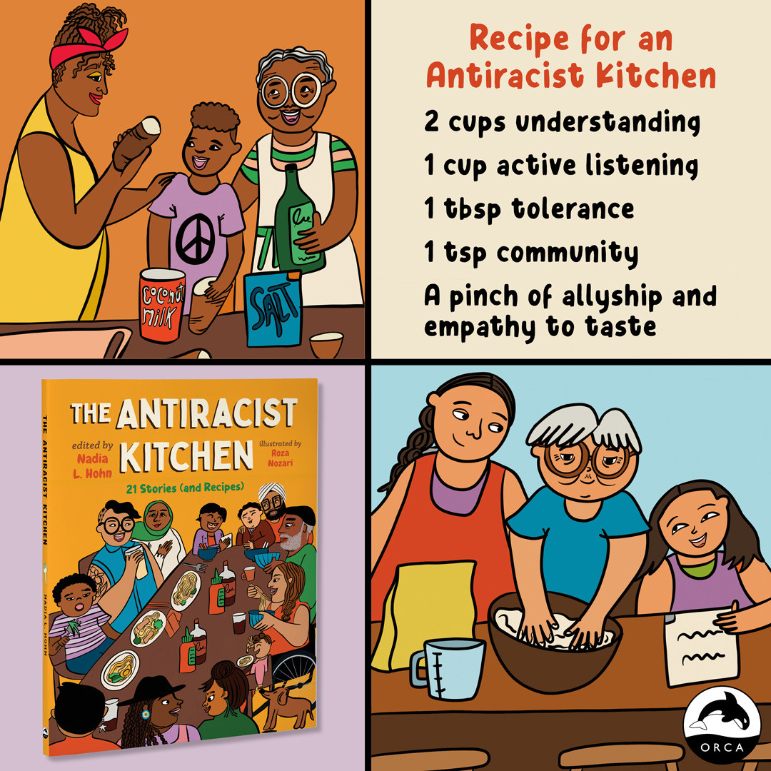 THE ANTIRACIST KITCHEN: Out tomorrow, September 12! Get your copy of this (delicious) anthology/cookbook here: bookshop.org/p/books/the-an…