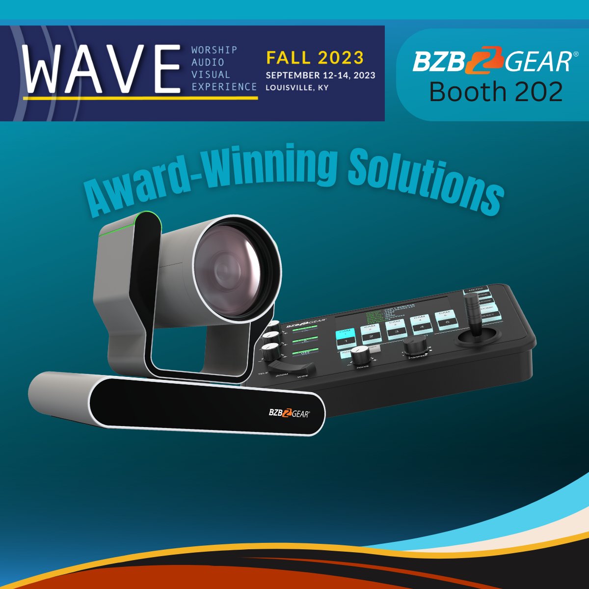 BZBGear's tweet photo. Unlock access to the upcoming @wave_av
with our exclusive promo code "BZB"! You can enjoy a complimentary expo pass or receive a generous discount on the conference pass using this code.
.
.
.
#wave2023 #churchtech #churchproduction #churchaudio #proav #audiovisual #TechNews https://t.co/cl6xuHveNF