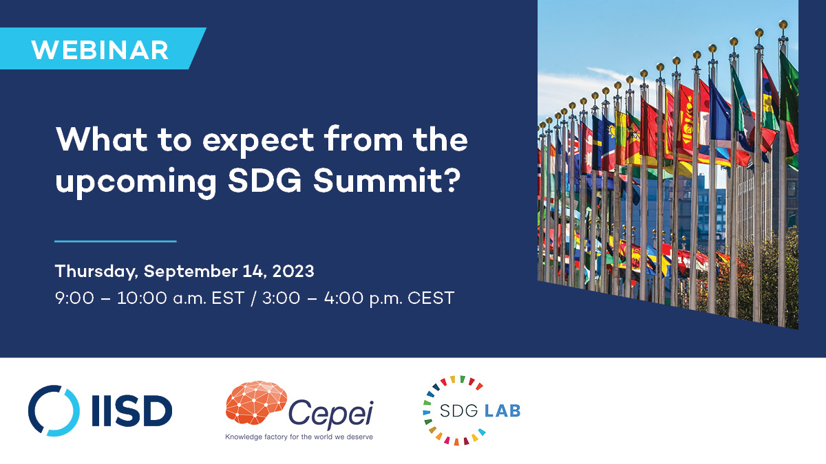 IISD_SDGs's tweet photo. What should you expect as the 2023 #HLPF approaches? 

Join an @SDGLab, @infoCEPEI, and IISD virtual briefing and question/answer session as countries prepare to report successes and challenges in bringing the #2030Agenda and #SDGs to life

Register ➡️ https://t.co/3QZLeLZJ9m https://t.co/yI7bjQrV06