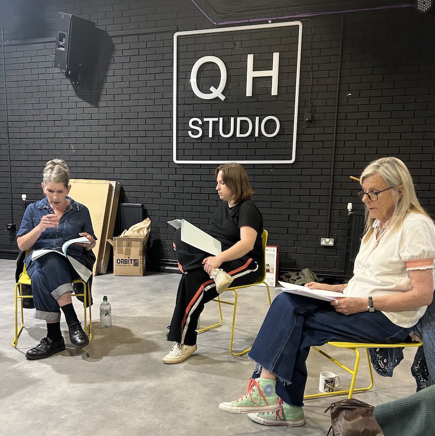 🤩 We welcomed the Beyond Caring cast and creative team this morning for day one of rehearsals!

A Queen's Hall Arts and <a href="/GalaDurham/">Gala Durham</a> co-production, Beyond Caring is a powerful new play by <a href="/ChristinaCastli/">Christina Castling</a> and directed by @JonlukeMcKie.

📅 11 October
🎟️ queenshall.co.uk/events/beyond-…