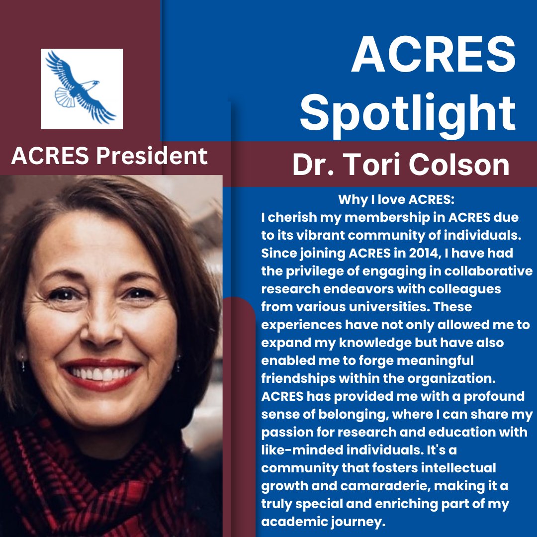 acres_sped's tweet photo. 📢Member Spotlight! 📢
Know your ACRES President! #acres2024 https://t.co/lFF9Vyajet