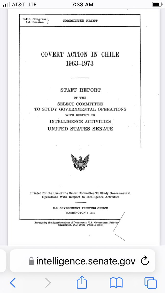 We coup'd the democratically elected President of Chile on September 11.

Sept 11, 1973. A complete disgrace to benefit US corporations.