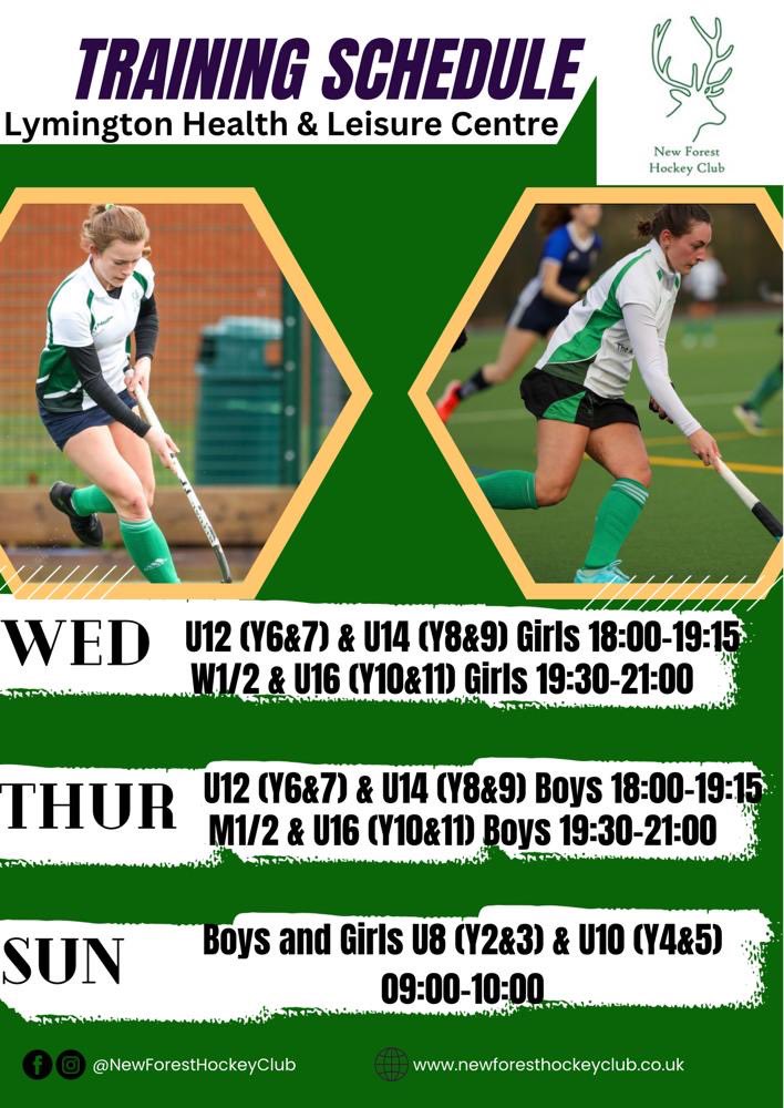 Check out our training schedule: